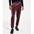 NEW INC Men's Regular-Fit Side Stripe Velour Joggers, Size L Retail $59.50