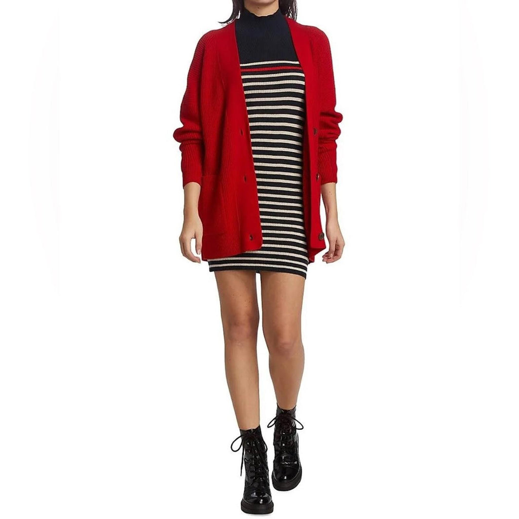 NEW Rag & Bone Kate Stripe Cashmere Blend Dress Size XL New w/o Tag Retail $375