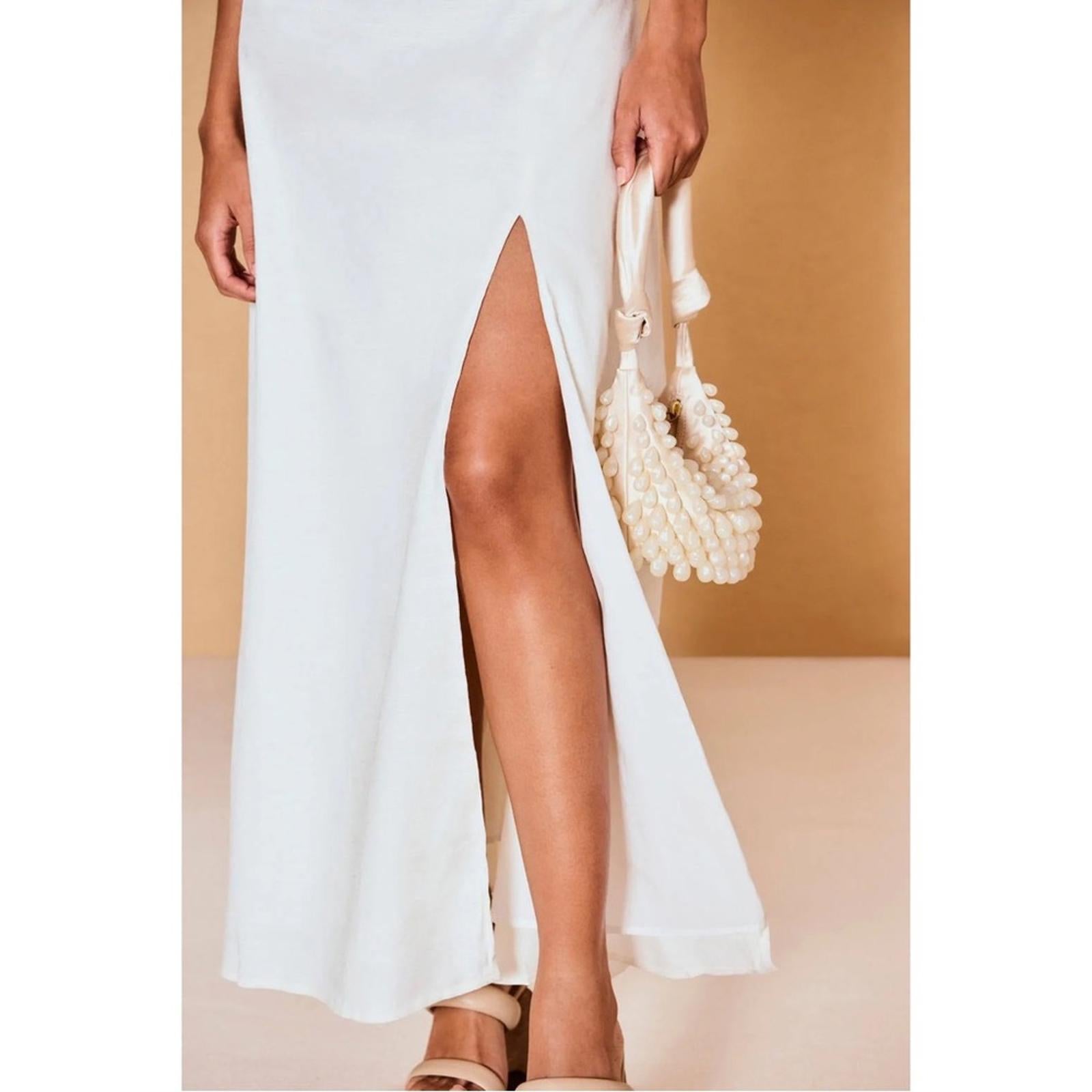 Cult Gaia x Revolve Terese Gown in Cream, NWT, Size 8