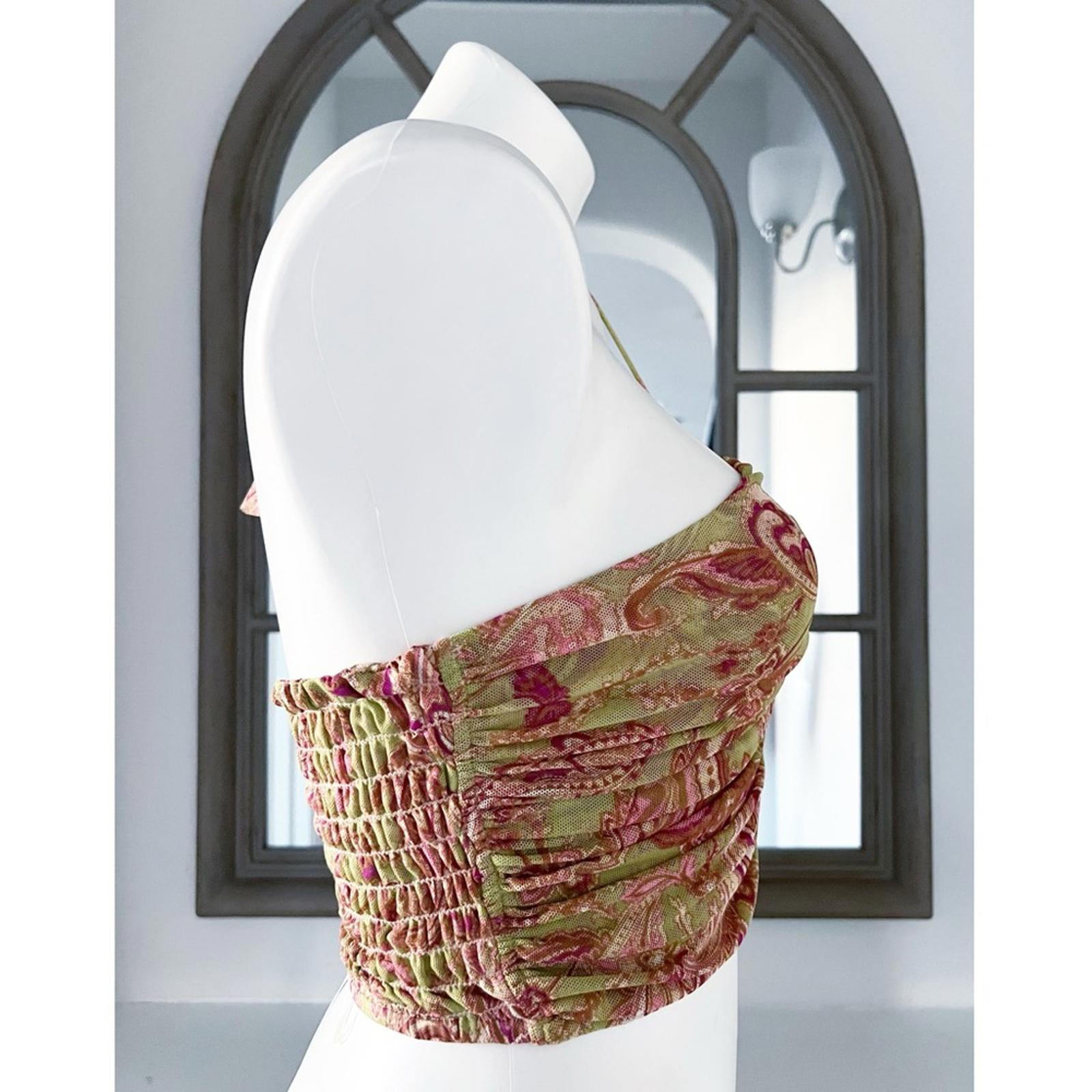 New MISA Selmin Cropped Blouse, Size XS New w/Tag, Retail $440