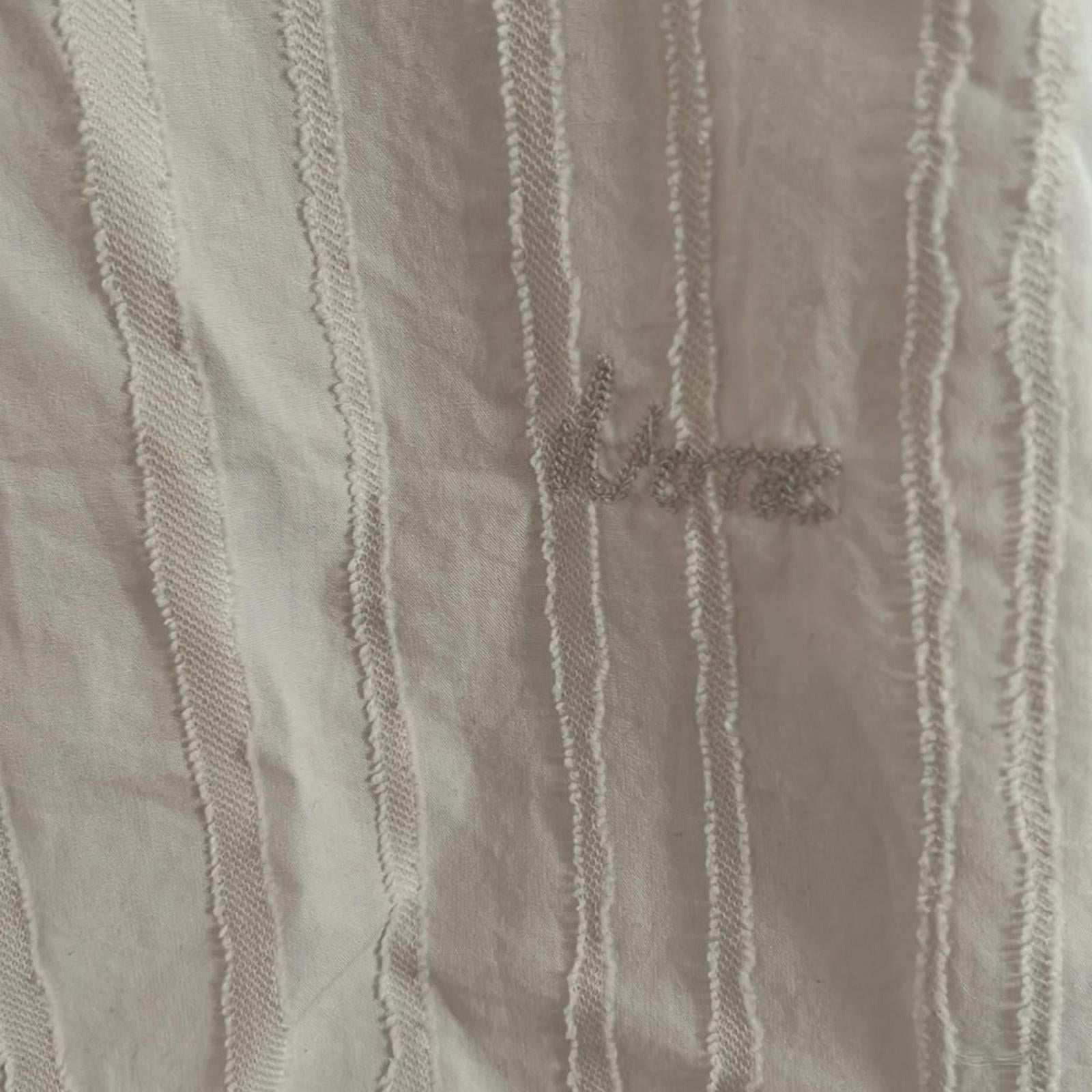 Norse Projects Carsten Stripe Relaxed Shirt in Marble White Size XL NWT $250