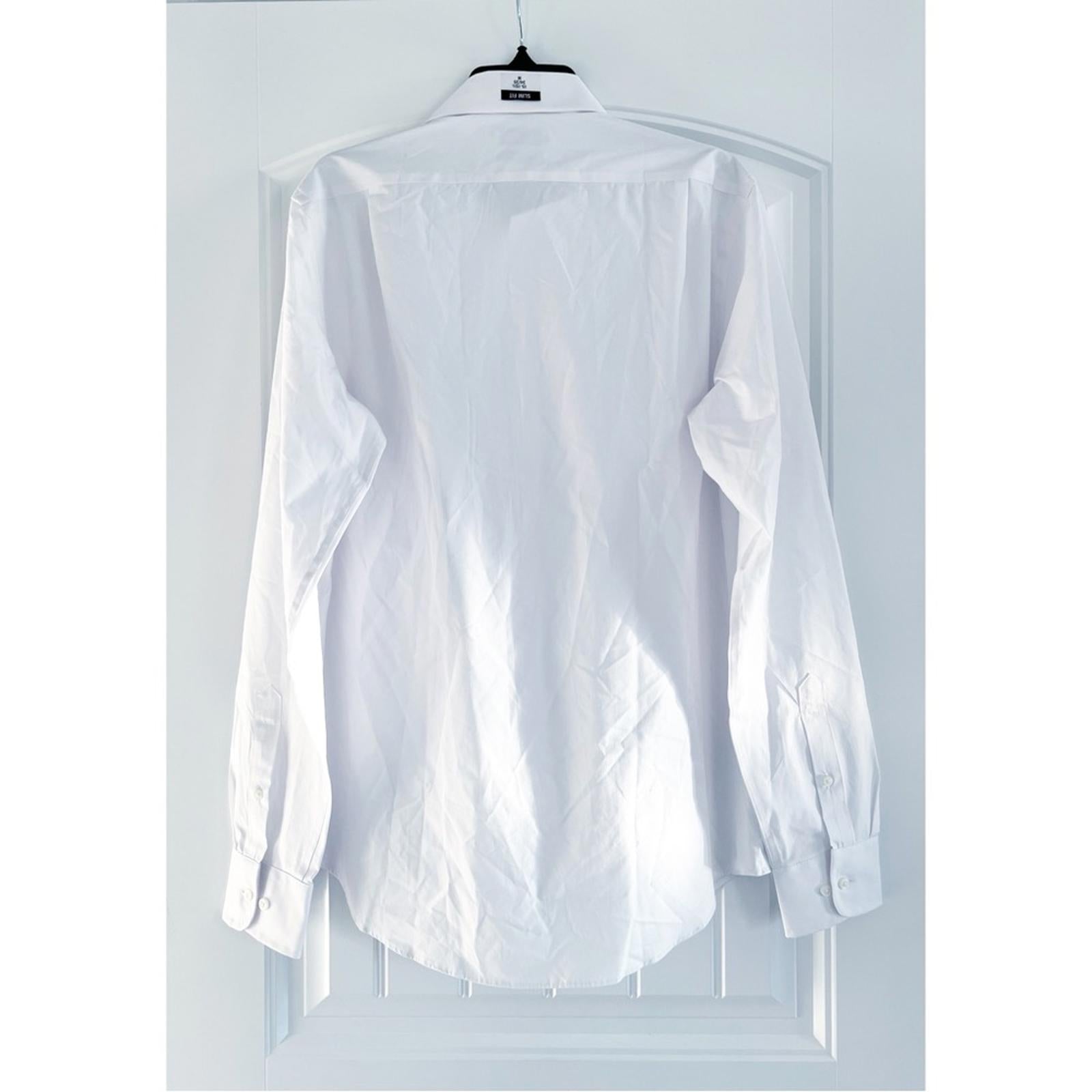 Lauren Ralph Lauren Stretch Slim Fit Dress Shirt White, Size M 15-15.5 (34/35)