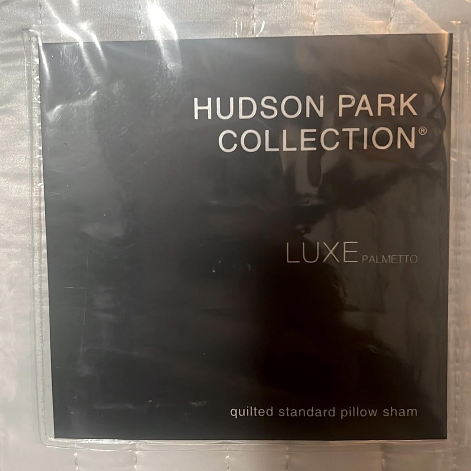Hudson Park Collection Palmetto Cotton Silk Quilted Standard Sham White NWT $200