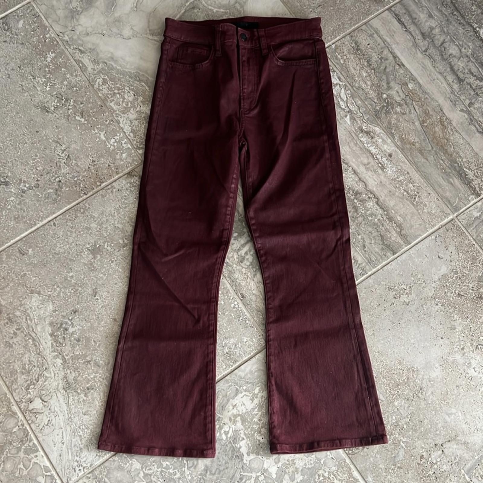Joe’s Jeans The Callie Red Coated High-Rise Bootcut Jeans, Size 26 NEW $198