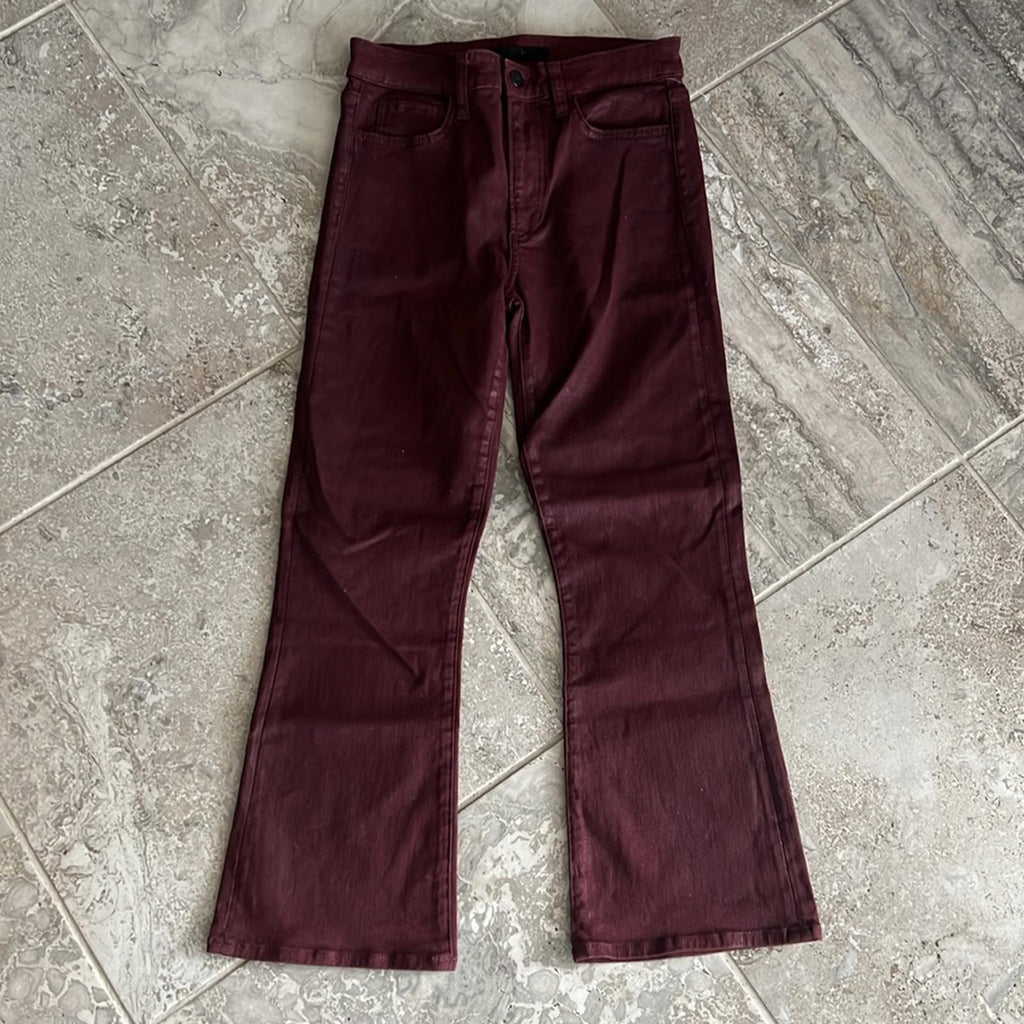 Joe’s Jeans The Callie Red Coated High-Rise Bootcut Jeans, Size 26 NEW $198