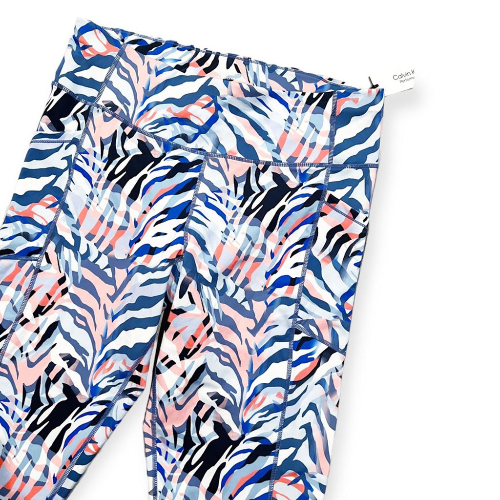 Calvin Klein Perf Printed High Waist 7/8 Leggings Plus Size 1X New w/Tag $69.50