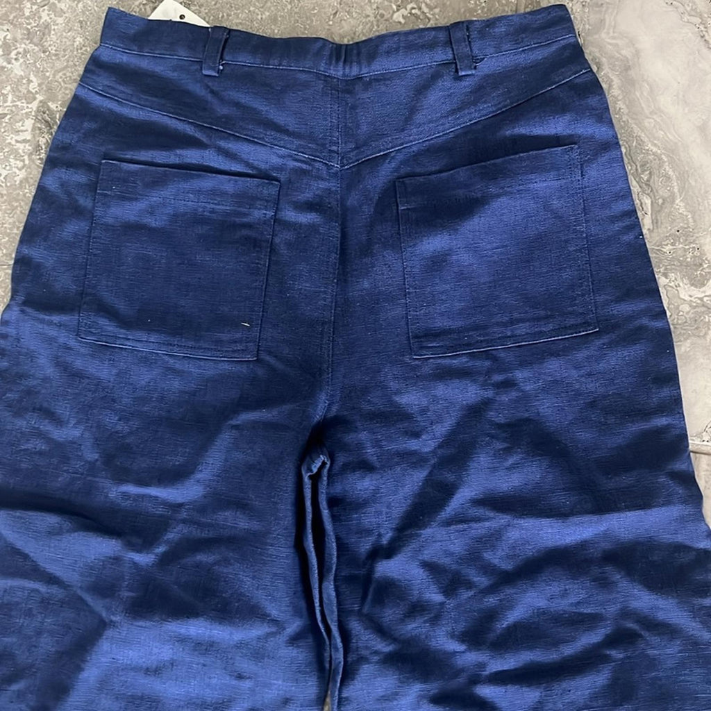 Jacadi Woven Blue Casual Bottoms in a Relaxed Fit, NWT, Girl’s Size 12