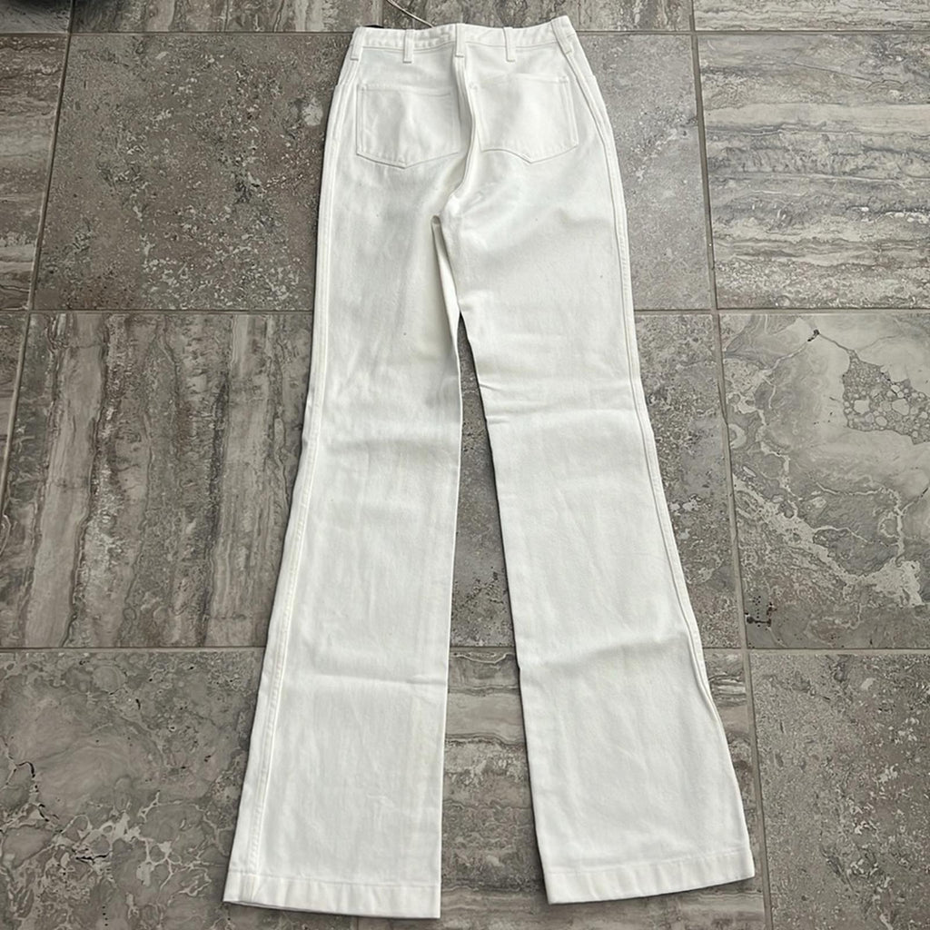 A_Plan_Application High Waist Bootcut Jeans Optical White, Size 26, NWT SOLD OUT