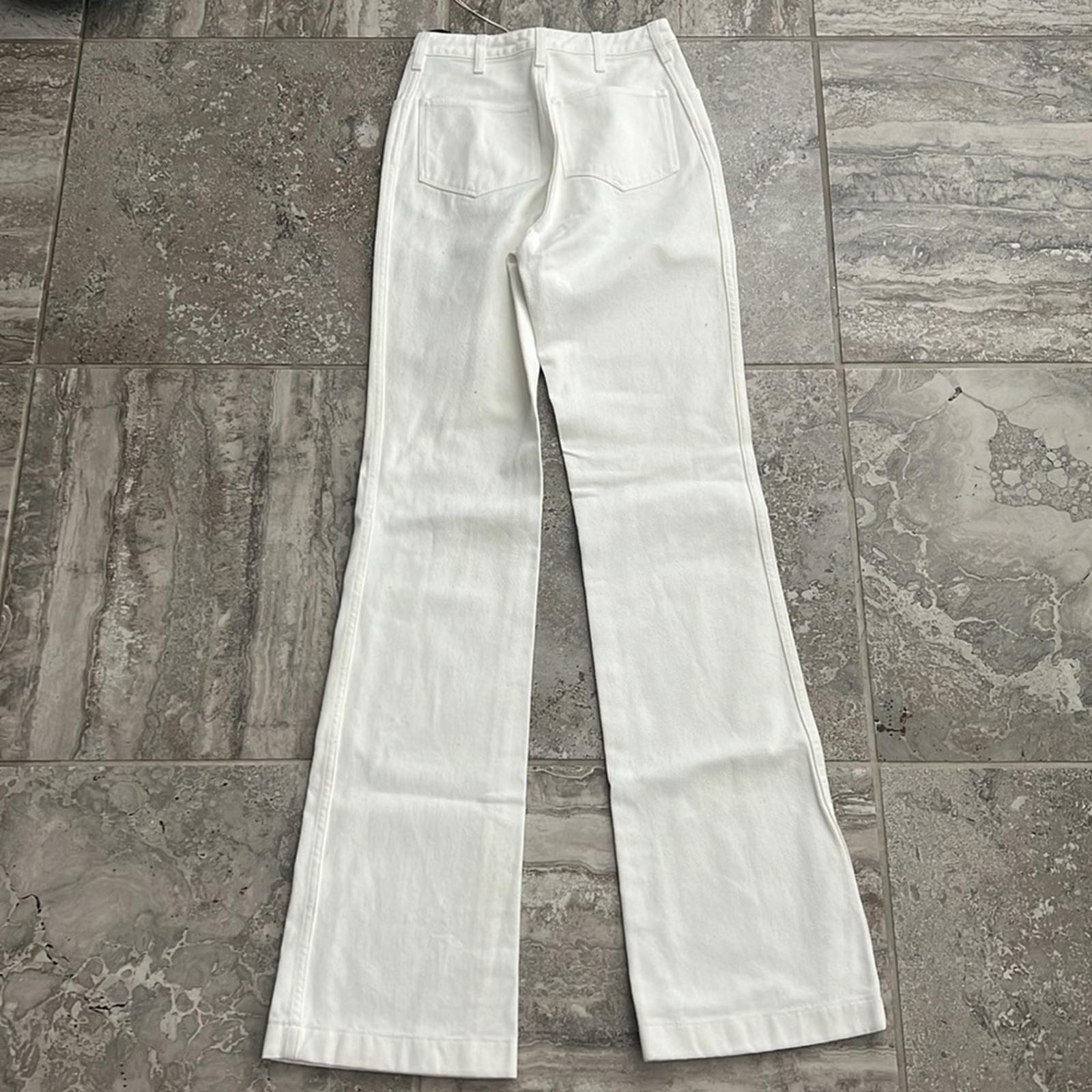 A_Plan_Application High Waist Bootcut Jeans Optical White, Size 26, NWT SOLD OUT