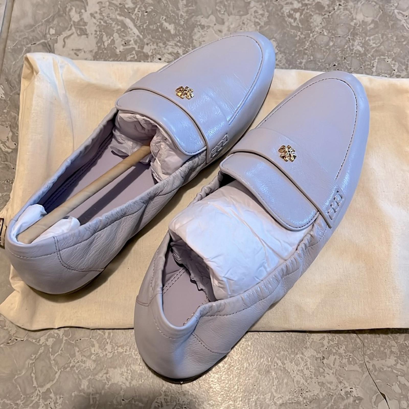 Tory Burch Ballet Leather Loafer in Lavender, NEW, Size 8