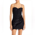 Alice and Olivia Rose Lace Draped Bustier Mini Dress, Size 6 New w/Tag $595