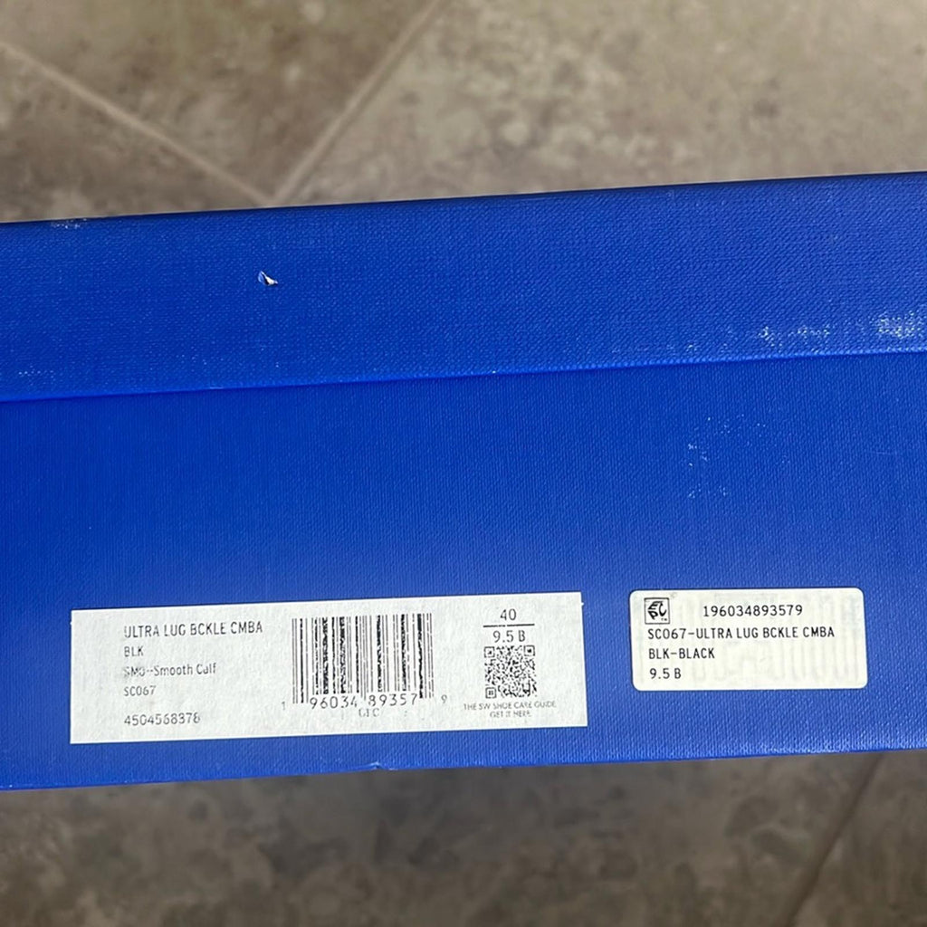 Stuart Weitzman Ultra Lug Sole Buckle Combat Boots Size 40/9.5 NEW in Box $695