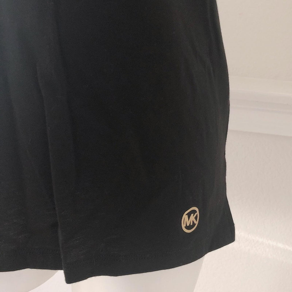 NWT Michael Kors Limited Edition Scarlet Red Short Sleeve Tee in Black Size M