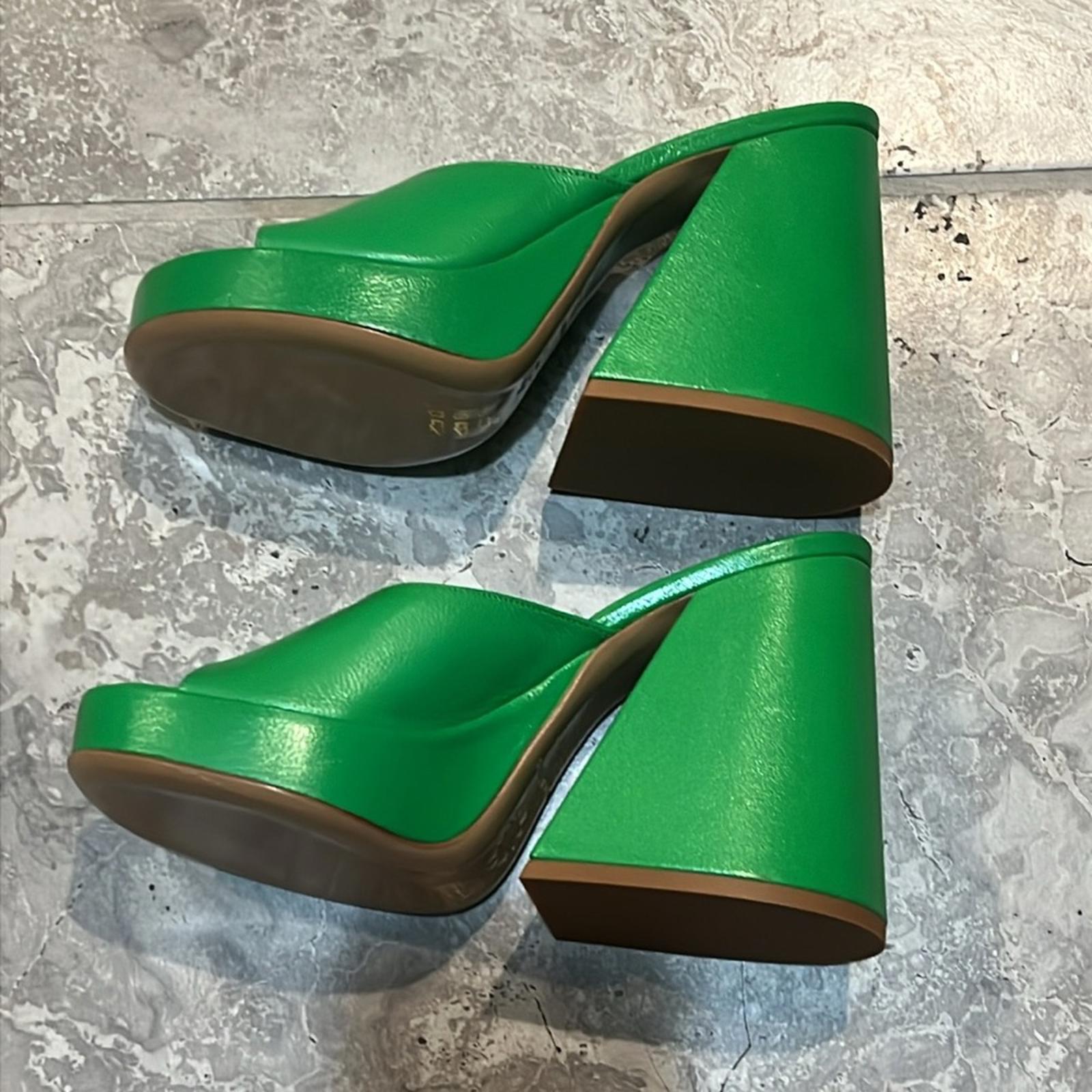 Simon Miller Slice High Heel Sandals in Green, Size 36, NEW in Box w/DustBag