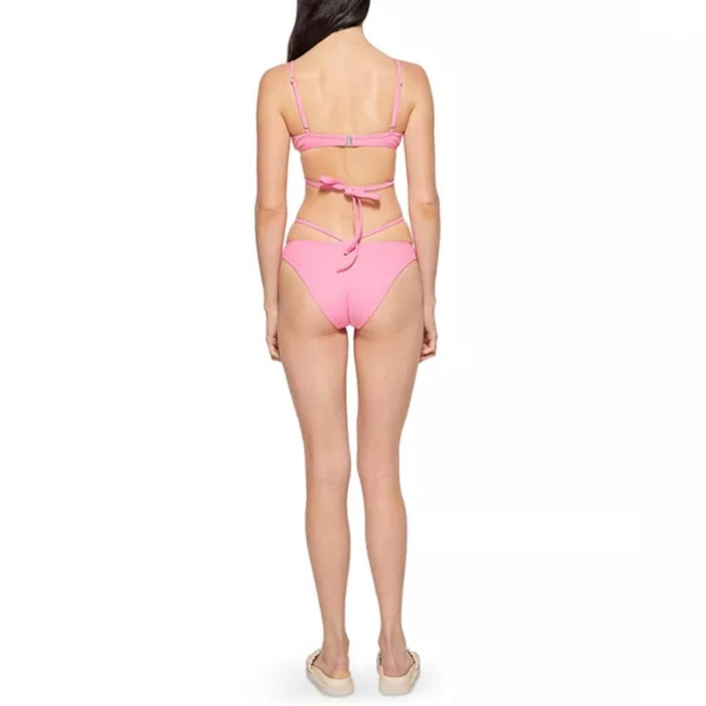 Jonathan Simkhai Emmalynn Bikini Bottom in Pink, Size M NEW w/Tag