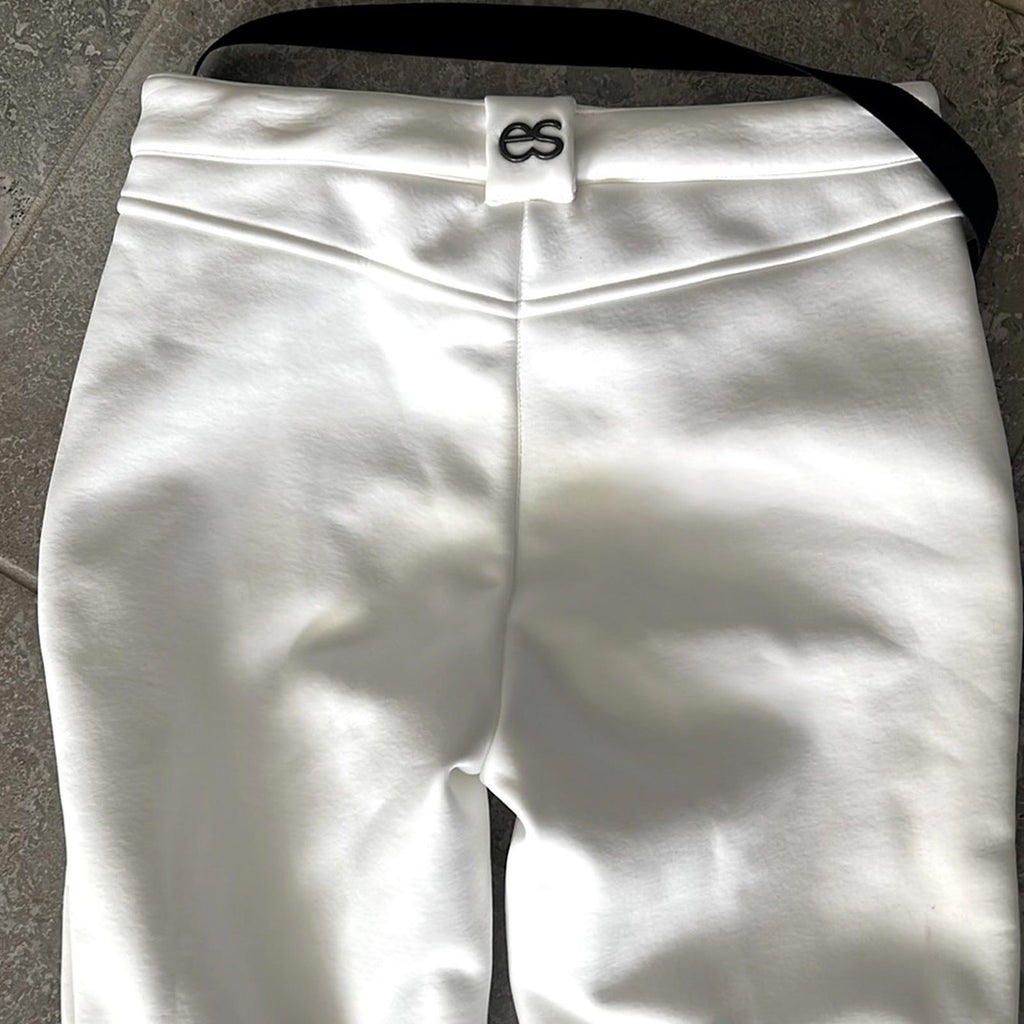 Erin Snow Zola Bootcut Pants in White, Size 6 New w/Tag Retail $628