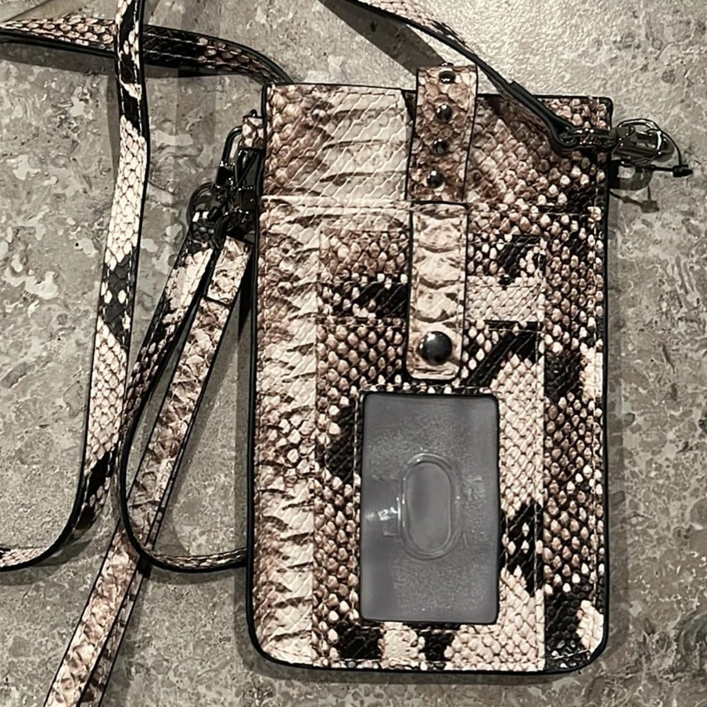 INC Ashlii Small Phone Wristlet Sleek Snake, New w/o Tag, Retail $40