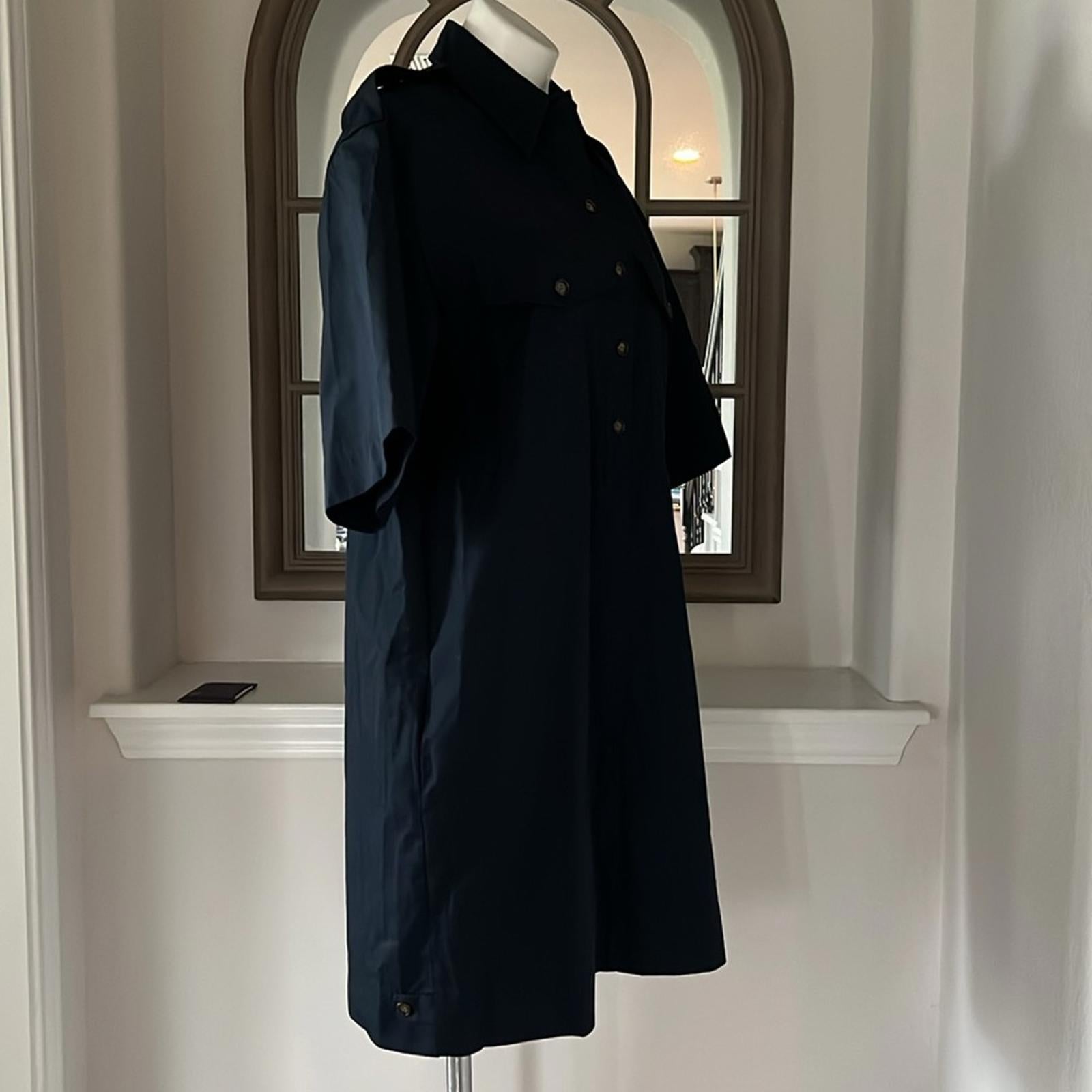 NEW G. Label by GOOP Roxanne Utility Boxy Shirtdress, Navy Size 8 NEW w/o Tag