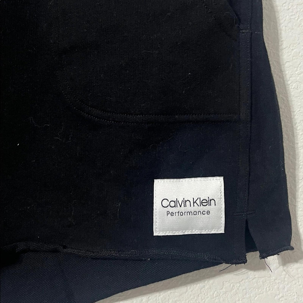 Calvin Klein Performance Ribbed Waist Shorts in Black, Size XL, NEW