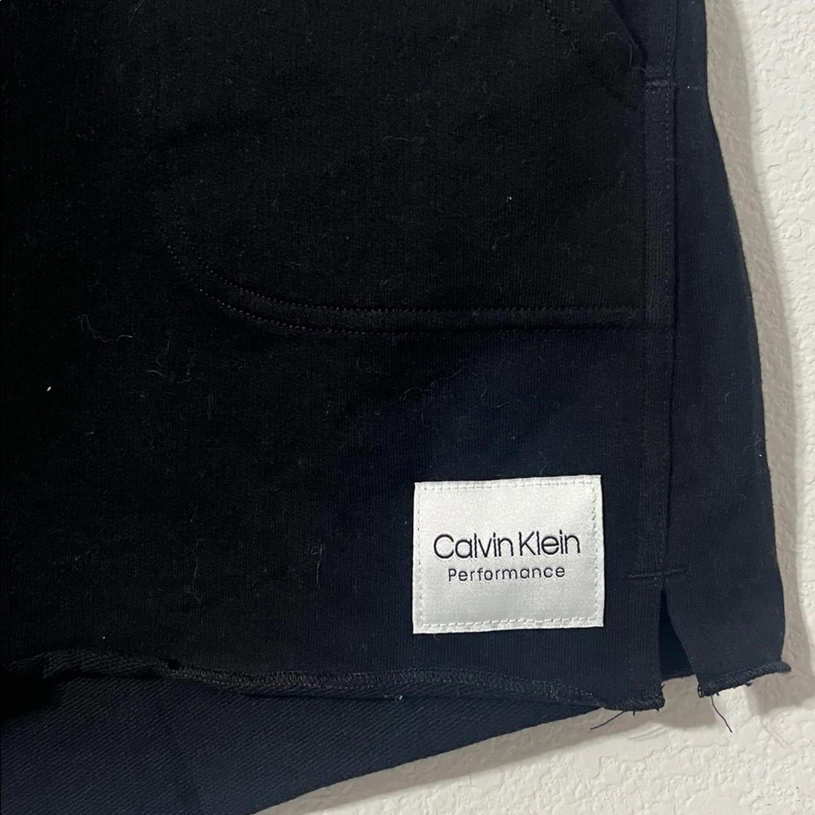 Calvin Klein Performance Ribbed Waist Shorts in Black, Size XL, NEW