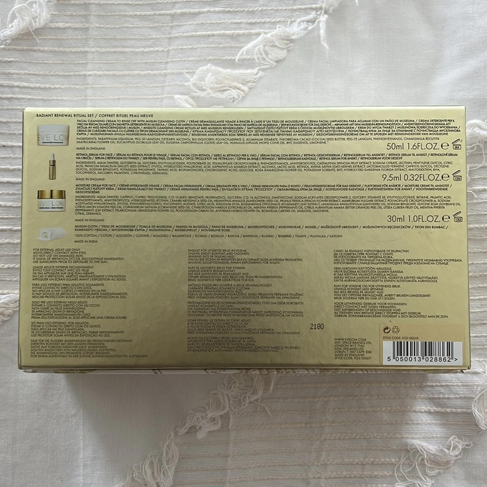 EVE LOM Radiant Renewal Ritual Set, New in Box (SOLD OUT )
