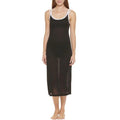 DKNY Swimwear Strappy Dress Cover-Up in Black/White Trim, Size M NEW w/Tag
