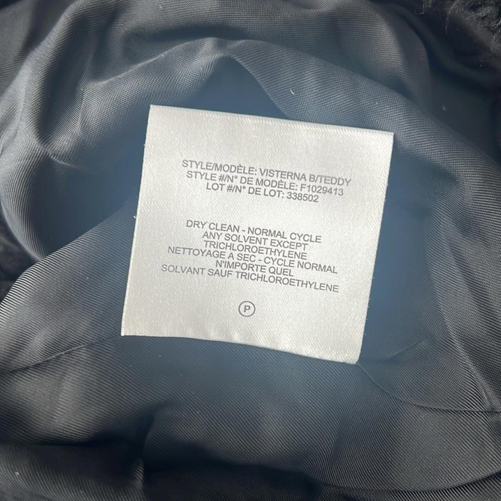 Theory Visterna B. Faux-Fur Vest Black, Size S Retail $395 (Excellent Condition)