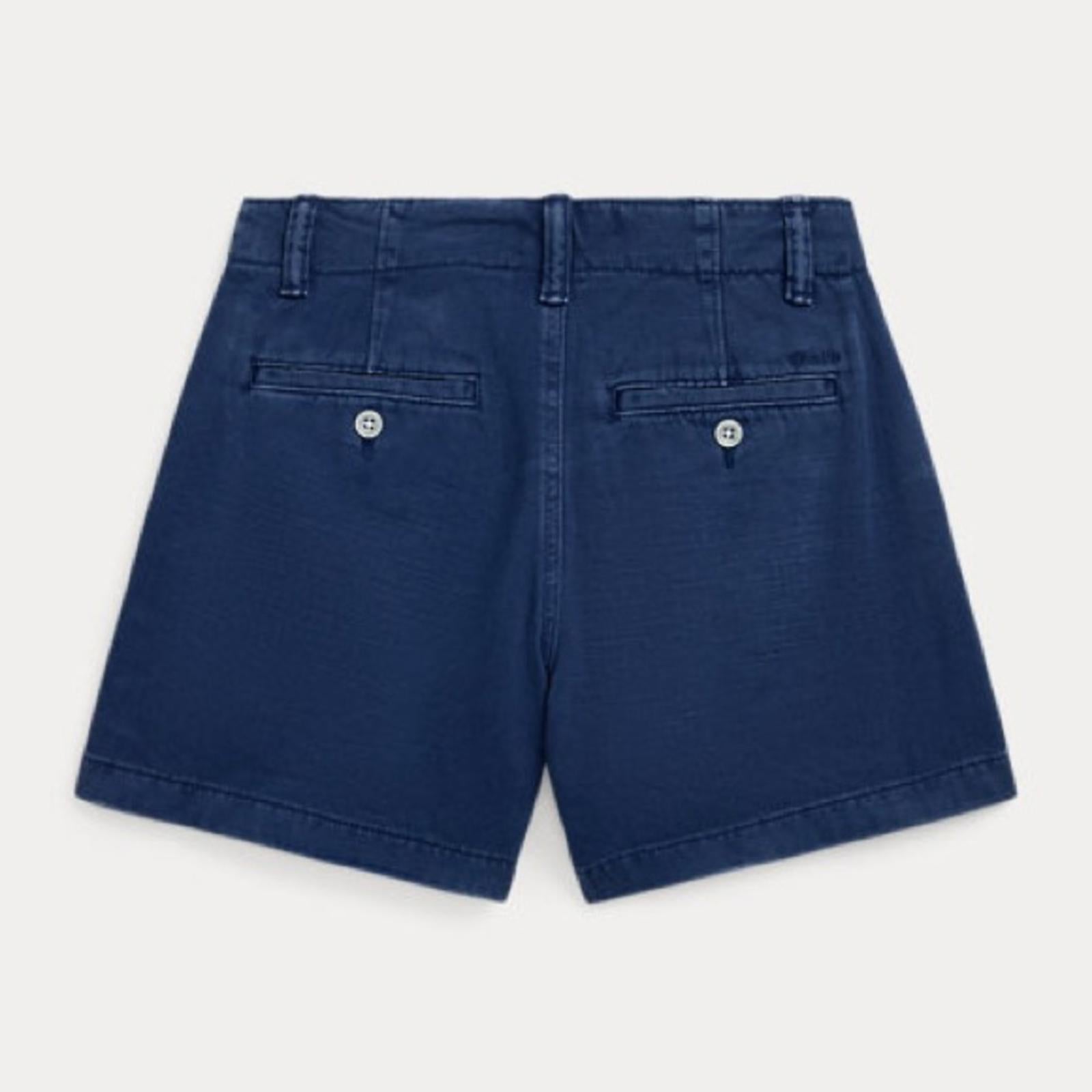 Polo Ralph Lauren Girls' Cotton Chino Shorts in Light Navy, Size 3, NWT