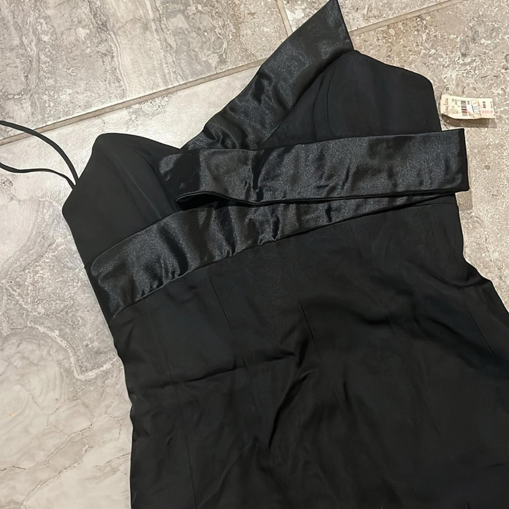 Angel Sanchez Perfect Strapless Little Black Dress Size 8, New w/Tag Retail $885
