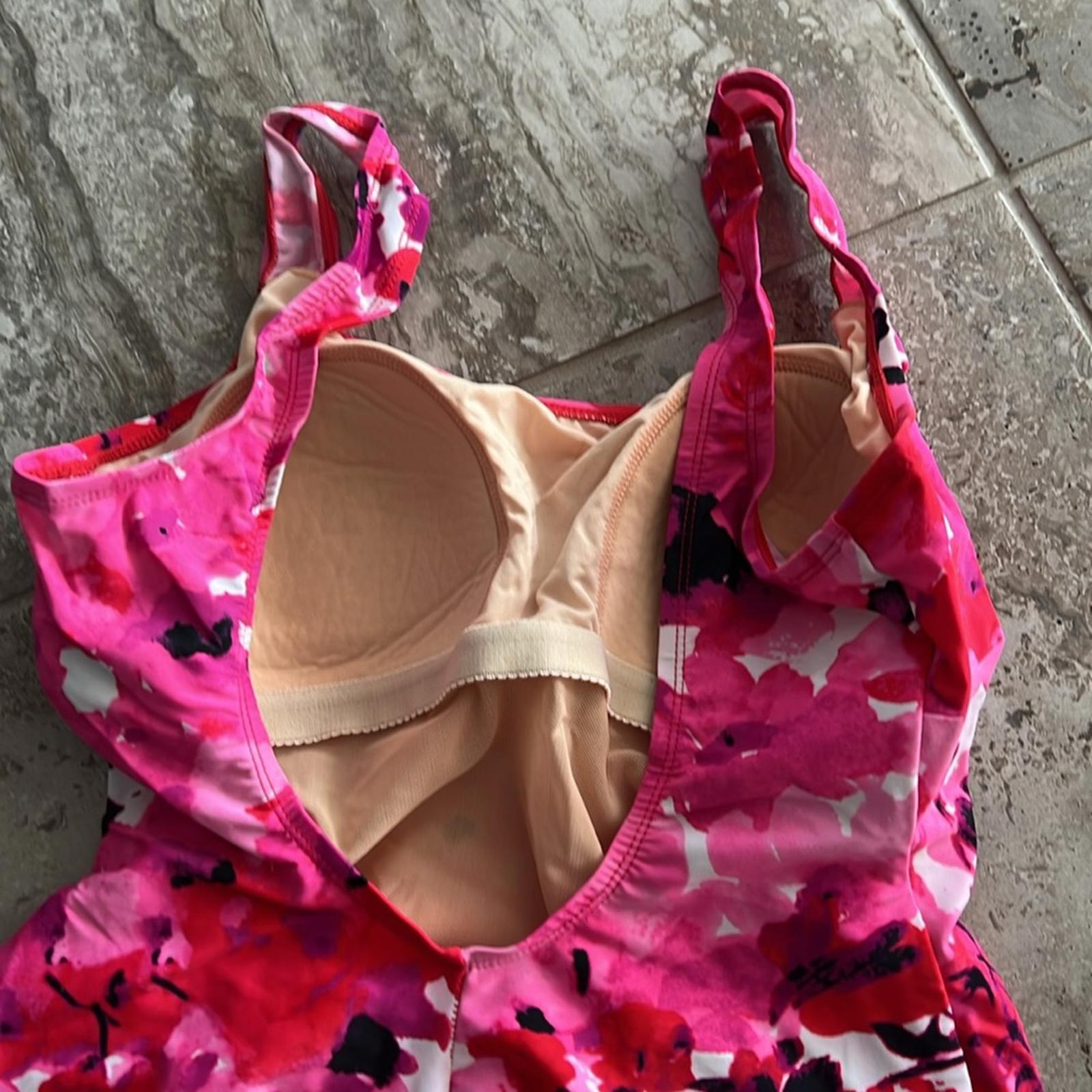 Shore Shapes One-Piece 2-in-1 Swimwear in Pink Purple, Size 12