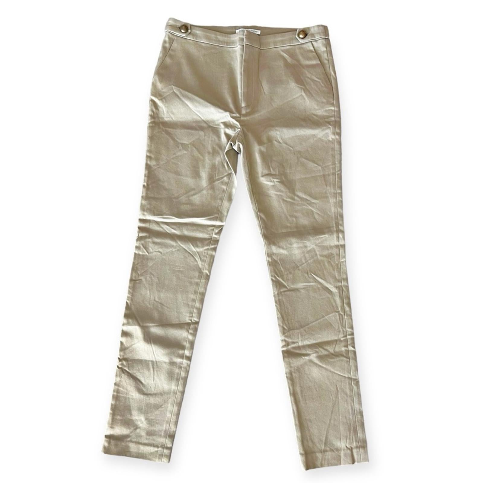 Rebecca Minkoff Glory Pants Straight Leg, Tan New w/o Tag