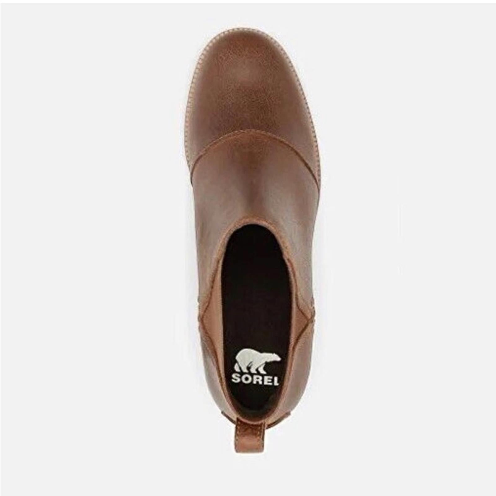 NEW Sorel Cate Lug Sole Chelsea Boots in Brown , Size EU 36.5 New in Box