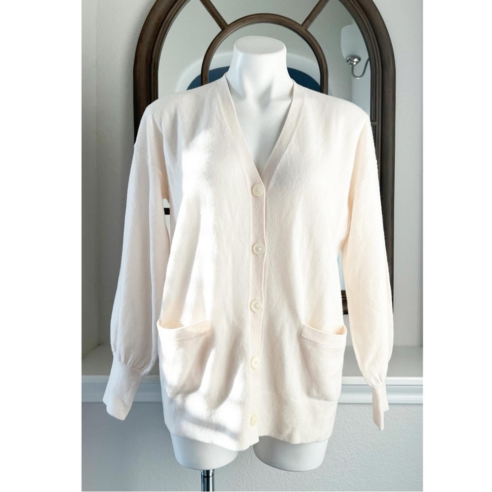 Lauren Ralph Lauren Cashmere Sweater, Winter Cream, Size M New w/Tag Retail $385