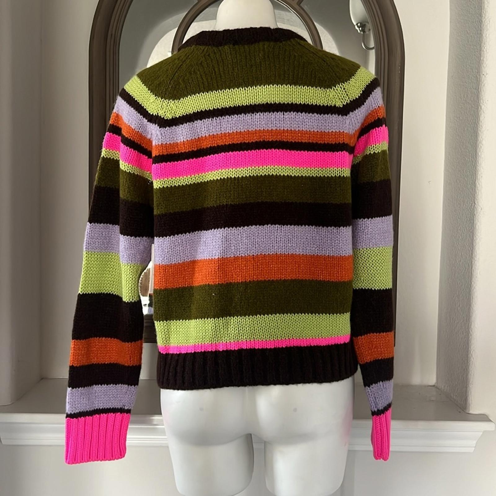 Velvet by Graham & Spencer Striped Sweater Size S, New w/Tag $288