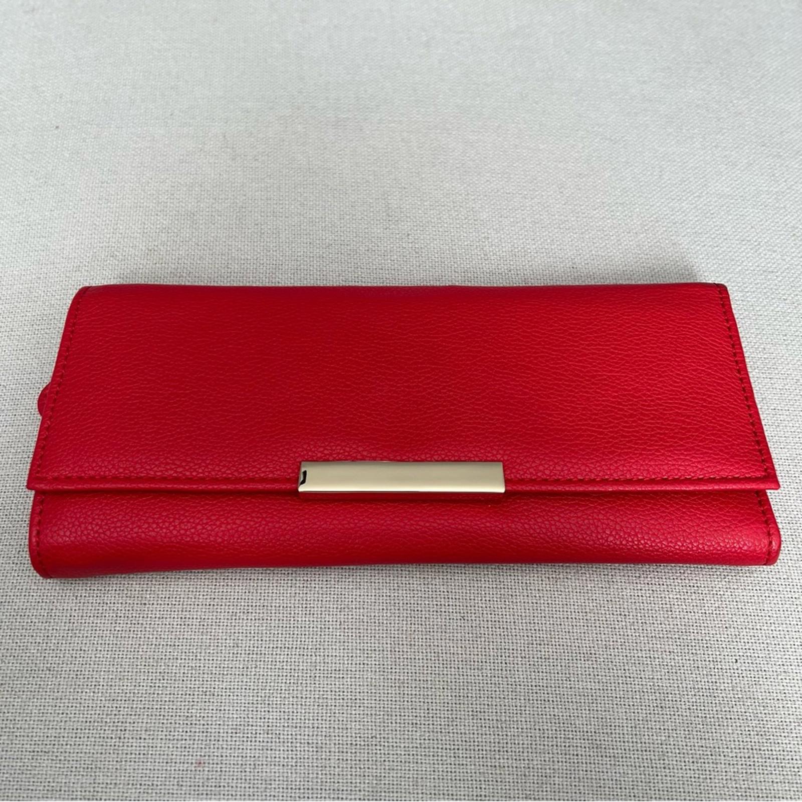R.H. Macy & Co. Pebble Leather Travel Jewelry Wallet, Red New w/Tag