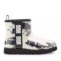 UGG Women's Classic Clear Marble Booties in White/Black, NWT, Size 7