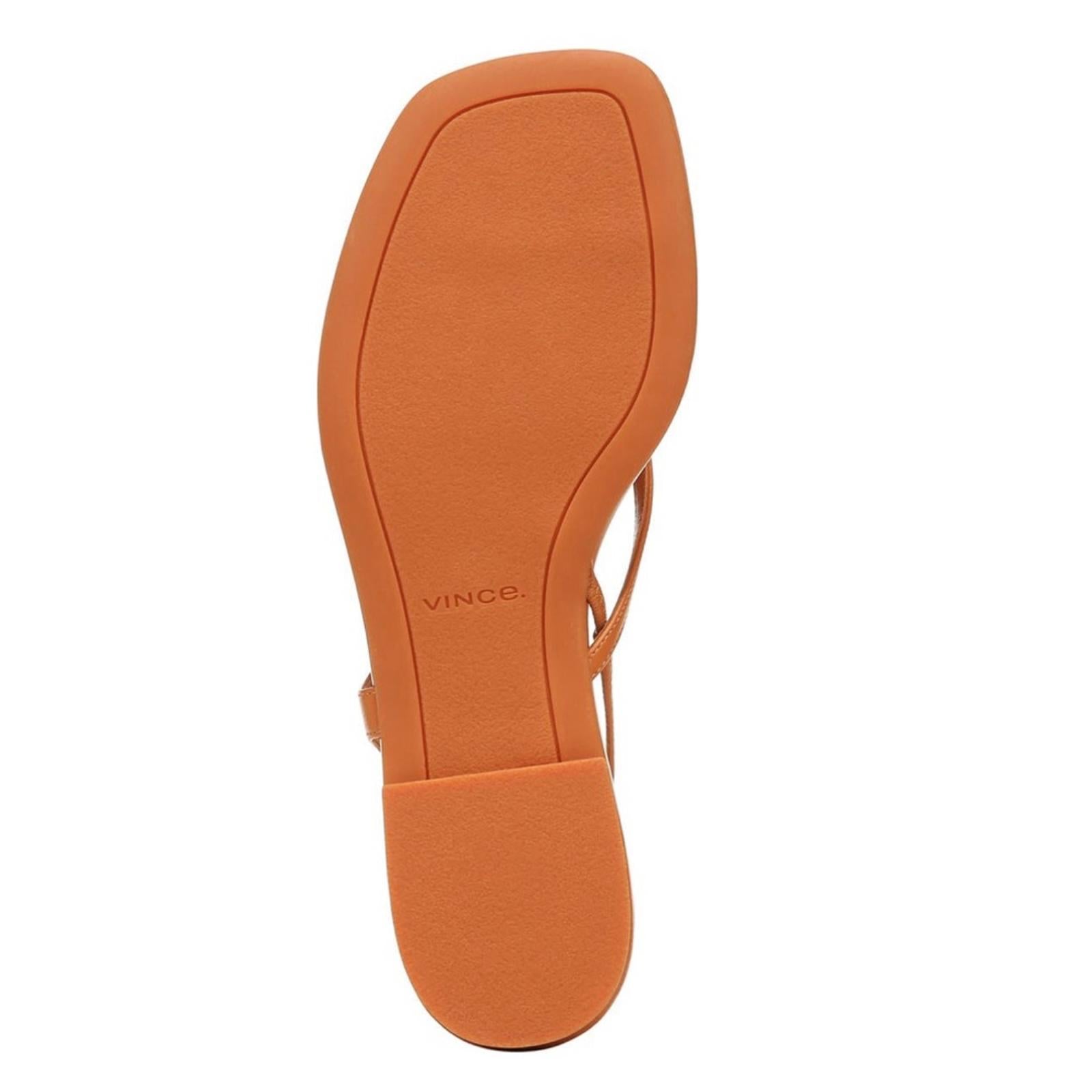 Vince Deana Strappy Leather Flat Sandals, Orange Size 10M (Sold Out) NEW $195