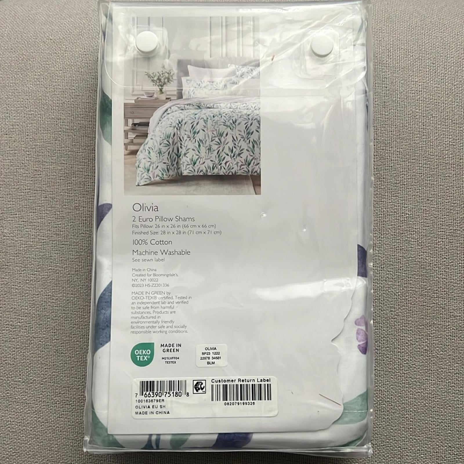 2 Sky Olivia Euro Shams in Multi, New w/Tag $160