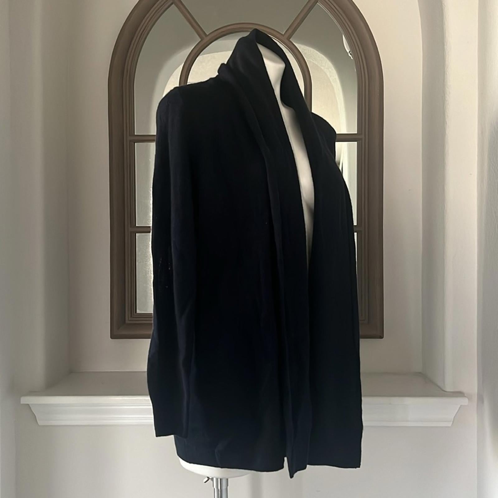 C by Bloomingdale's Cashmere NAVY Open-Front Cardigan, Size M New w/Tag $198