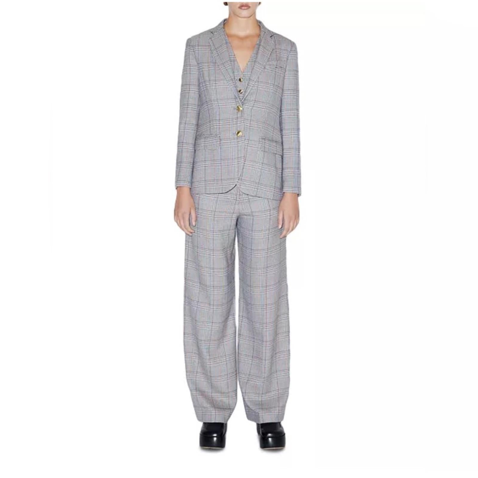 Rosetta Getty Two-Button Tailored Wool Blazer, Size 10 New w/Tag Retail $1695