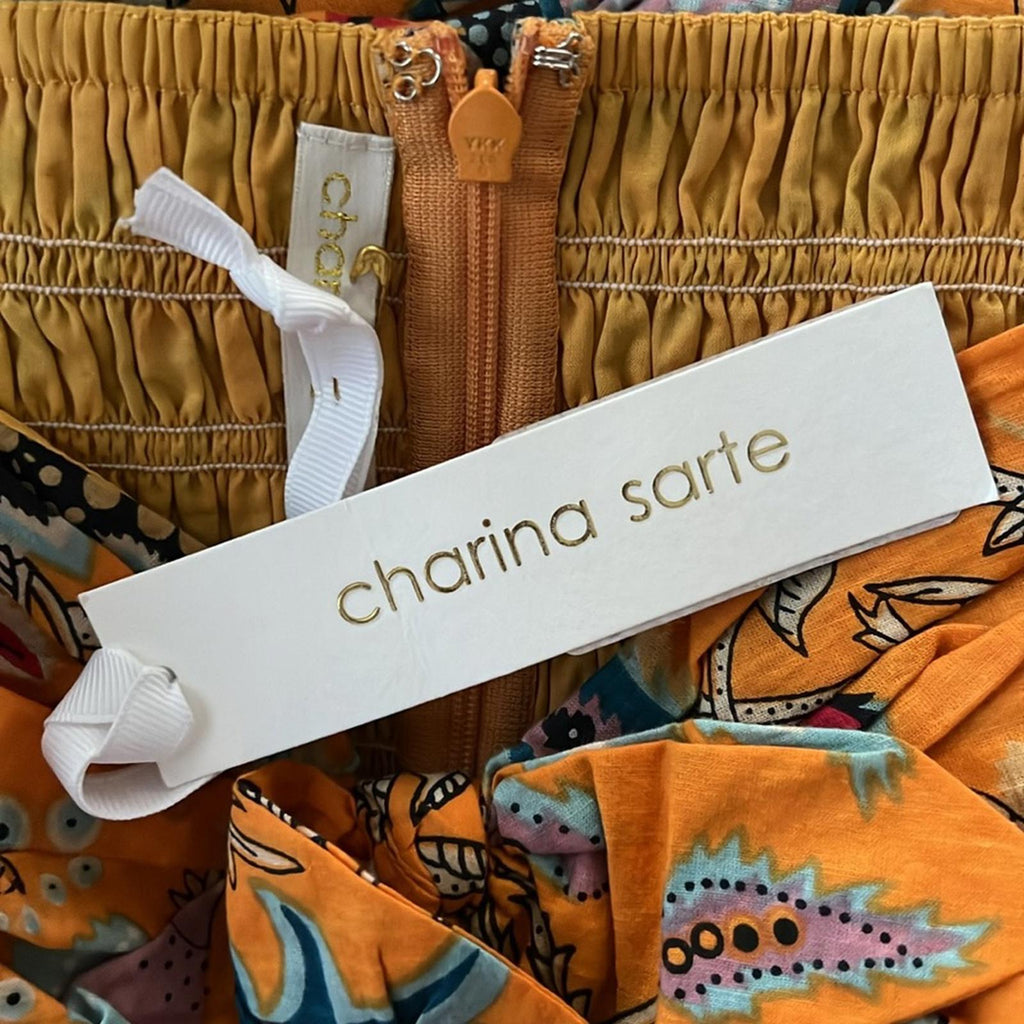 Charina Sarte Talaia Ribbon Strapless Jumpsuit, Size L New w/Tag Retail $388
