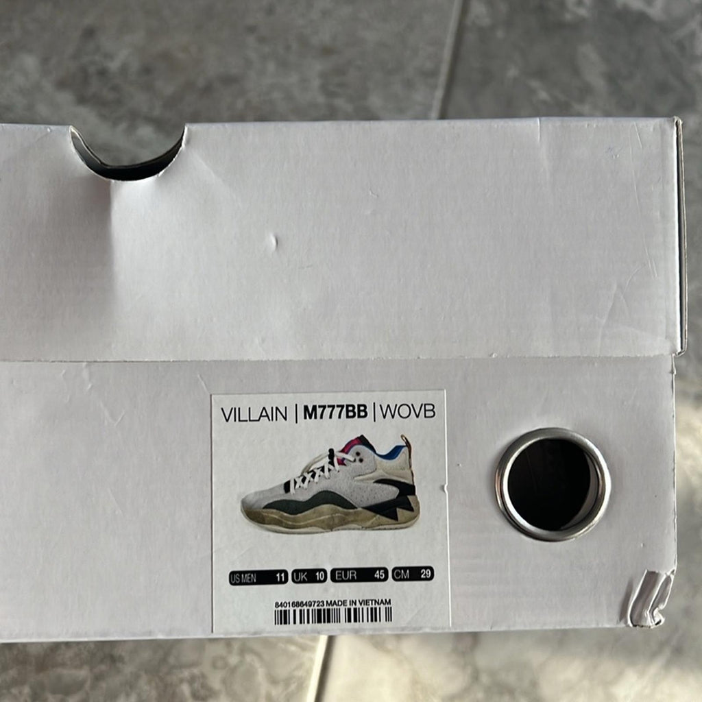 Brandblack Villain Unisex Low-Top Sneakers, Size EU45 US11 New in Box