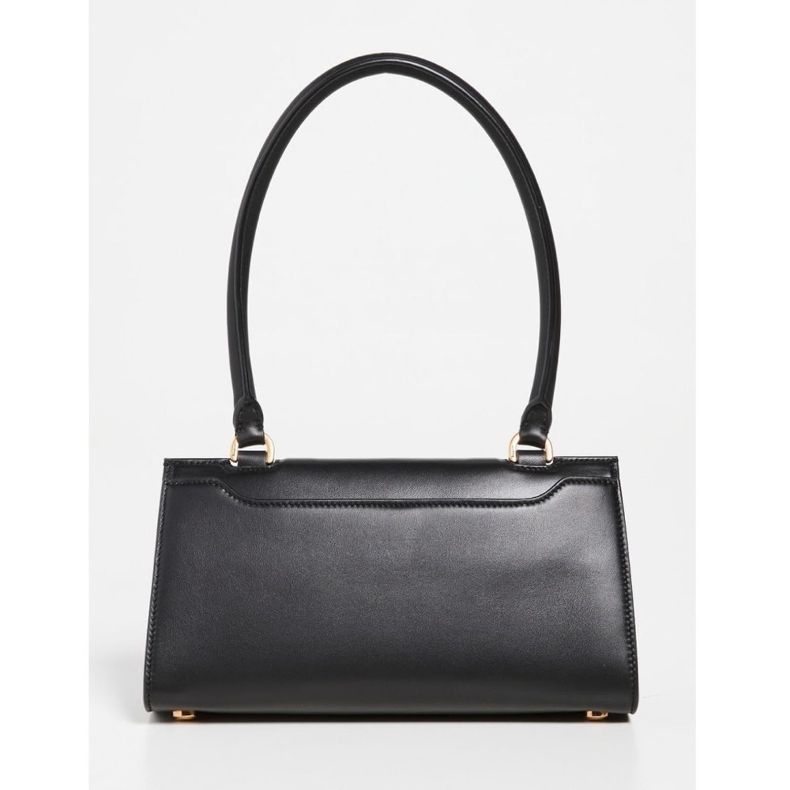 Salvatore Ferragamo Trifolio Swing Leather Shoulder Bag in Black, Like New