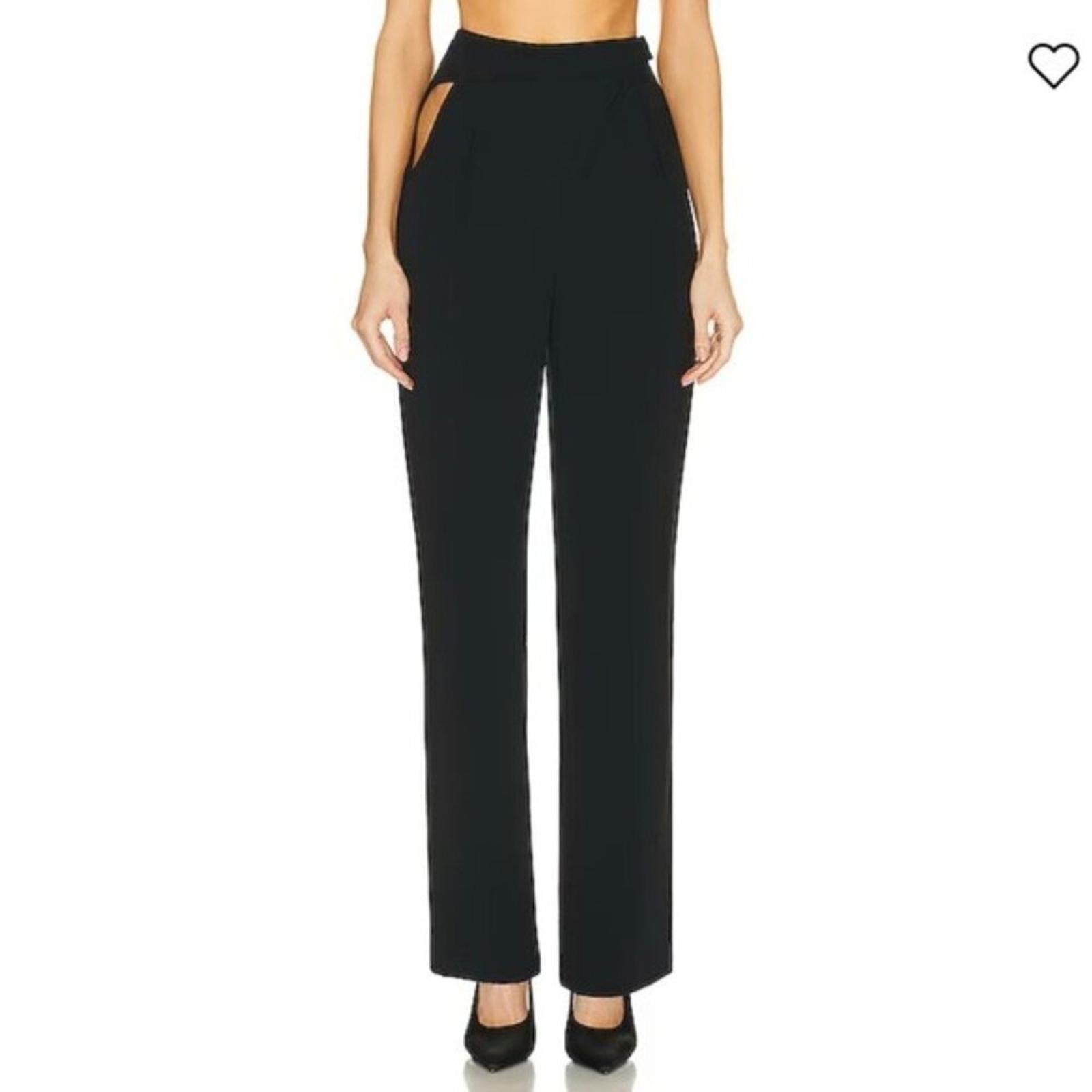Nicholas Nerissa Asymmetric Cut-Out Pants in Black, NWT, Size 2 Retail $395