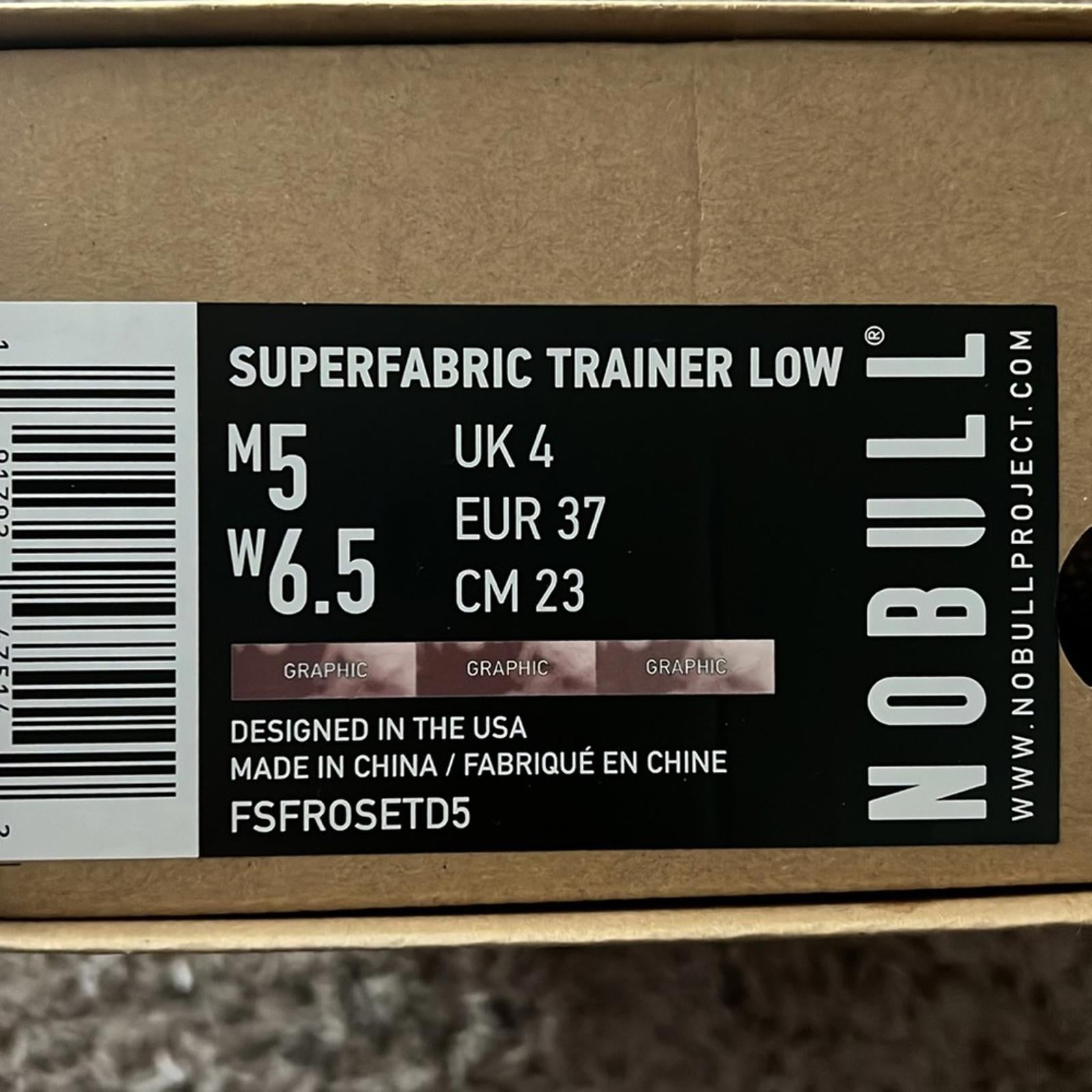 NOBULL Outwork Tie-Dye Trainers SuperFabric DustyRose Size US6.5 EU37 New in Box