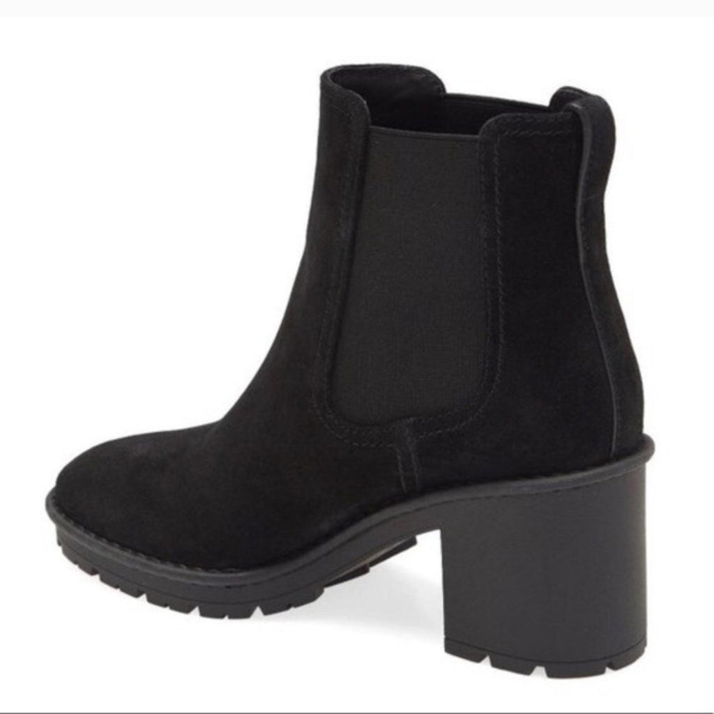 VINCE Henderson Weatherproof Chelsea Moto Combat Boot, Black Size 9M New in Box