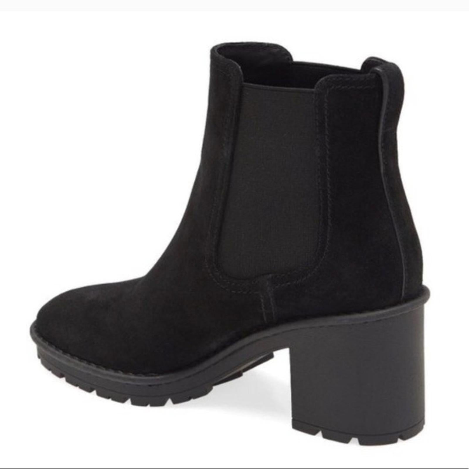 VINCE Henderson Weatherproof Chelsea Moto Combat Boot, Black Size 9M New in Box