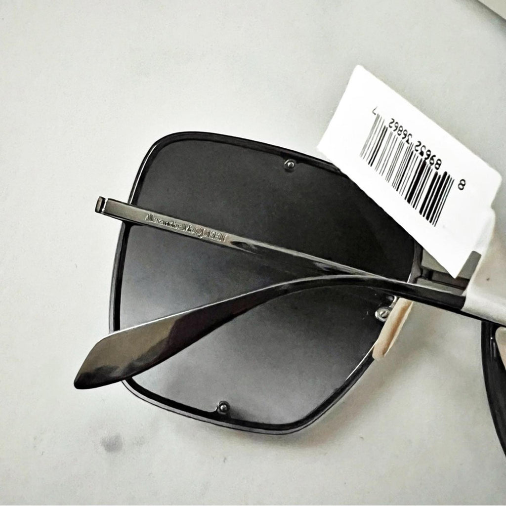 NEW Alexander McQUEEN Oversize Square Frame Sunglasses, 63mm New w/Case