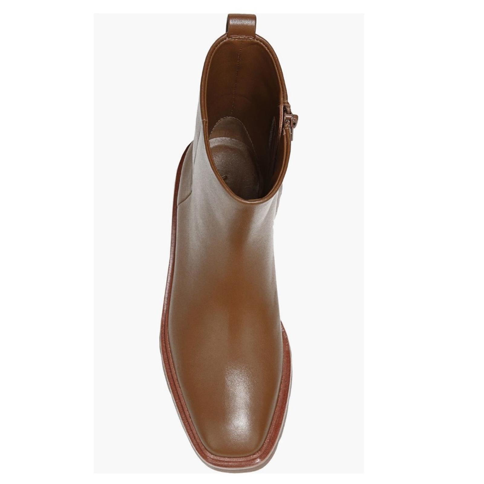 VINCE Remi Booties in Dark Taupe, Water Repellent Size 8.5 New w/o Box