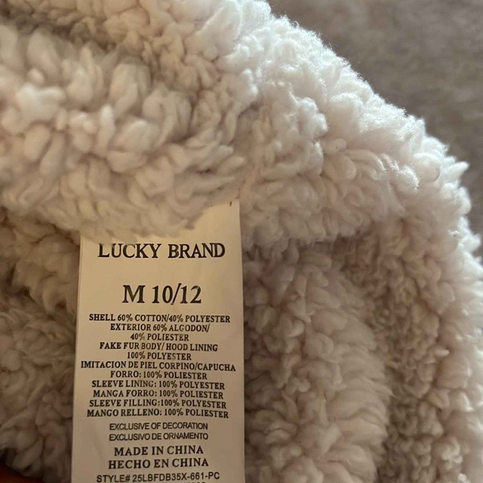 Lucky Brand Zip-Front Sweatshirt in Pink Size M (10/12) EXCELLENT!